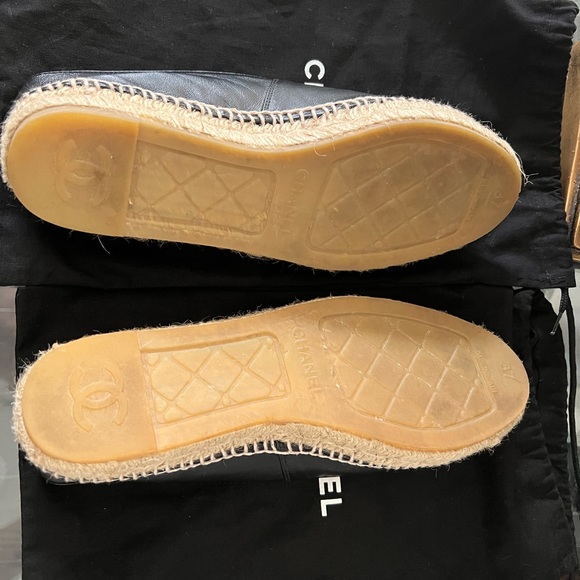Chanel espadrilles lamb skin , only worn 2 times. Come with box, bag. - Picture 2 of 4